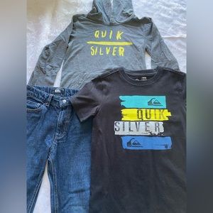 Quick Silver Boys Hoodie, T-shirt and Jeans set